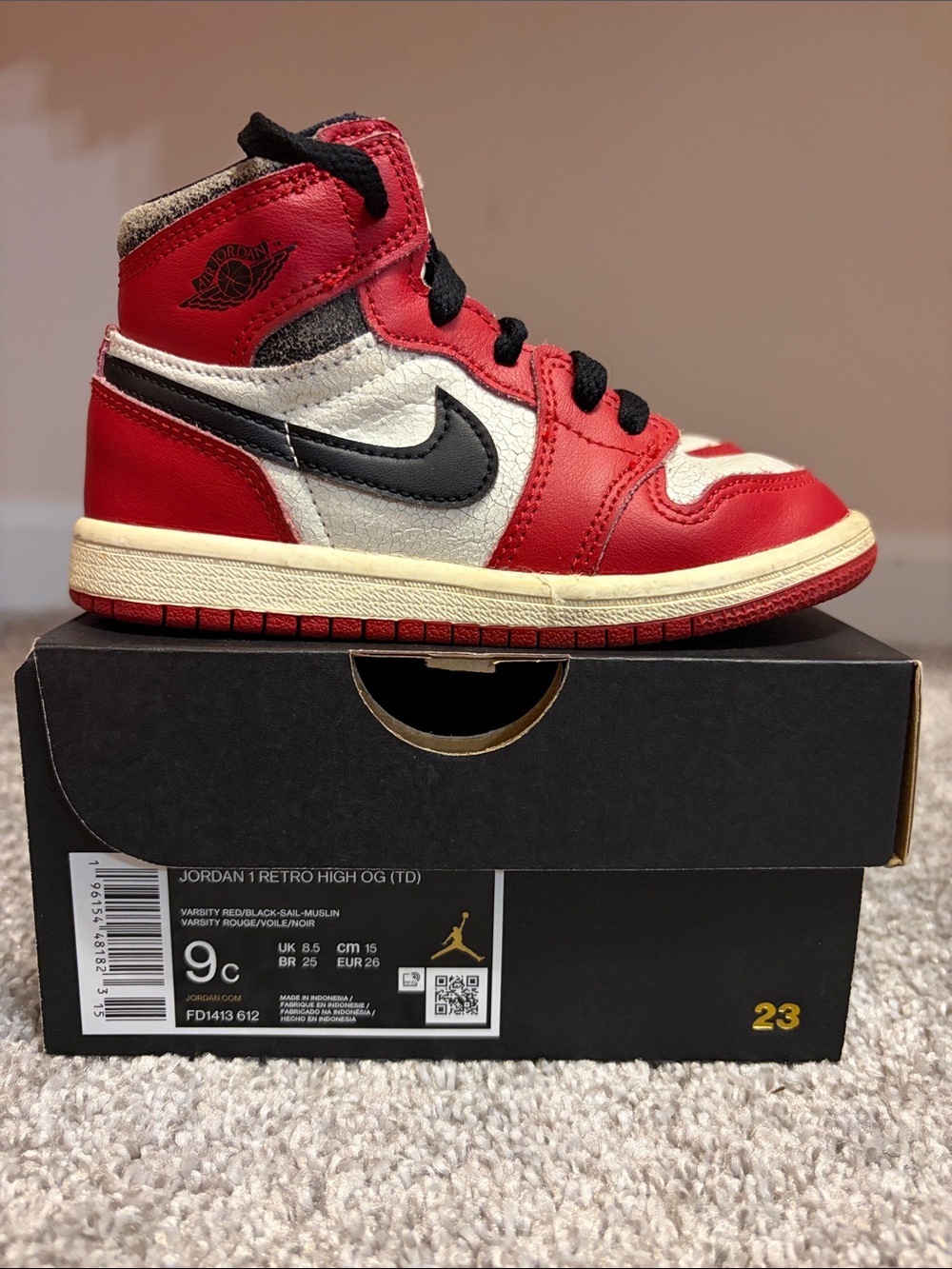 Jordan 1 Retro Lost and Found 9C